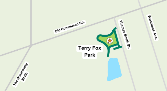 Map to Terry Fox Park