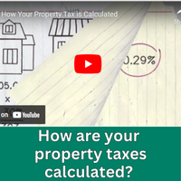 Still from video with the text How are your property taxes calculated?