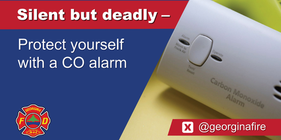 Silent but deadly, protect yourself with a CO alarm with an image of the carbon monoxide alarm