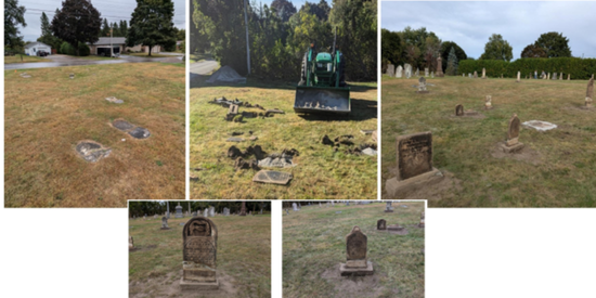 Cemetery after repairs