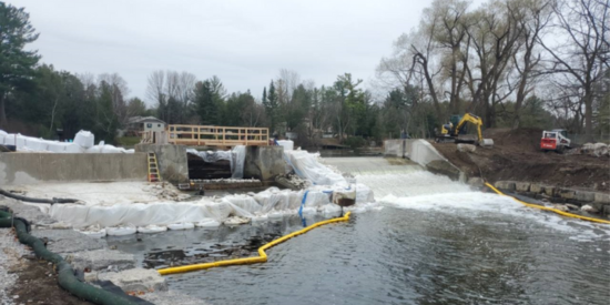 Dam under construction