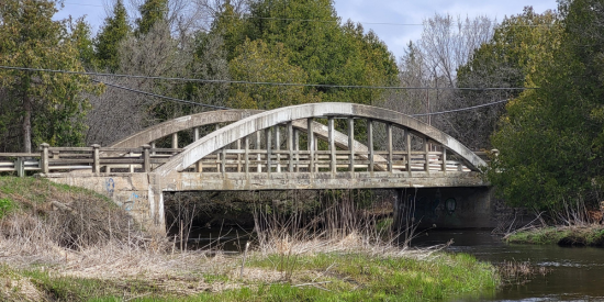 concrete bridge over creek