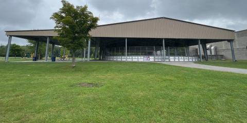 outside of the pefferlaw ice pad