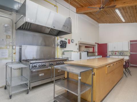 Kitchen area with a stove as well as counters