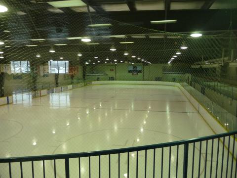 Empty skating rink