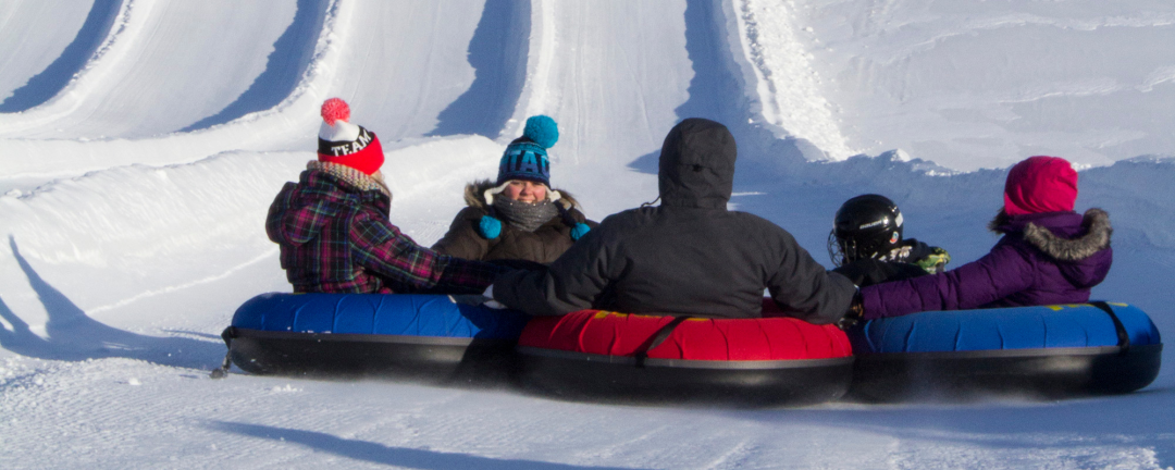 family snow tubing